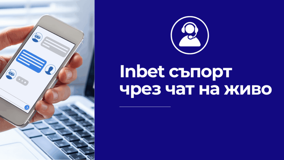 Inbet съпорт чрез чат на живо