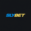 SLYBET logo in a blue-to-yellow gradient on a dark background, branding the brand name.